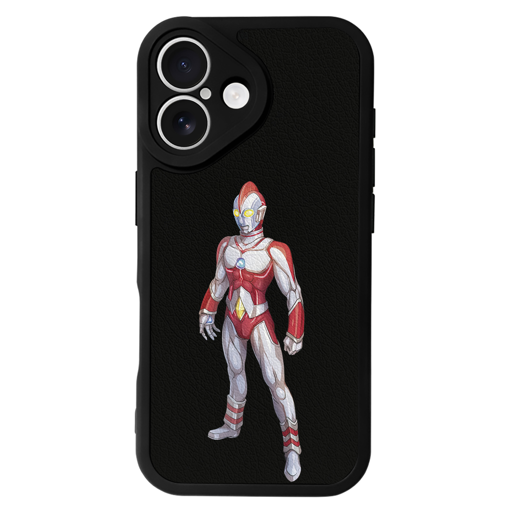 （画像用） ウルトラマン Ultraman 【iPhone 16シリーズ対応】シリコンスマホケース（レザー調） 材質：シリコン